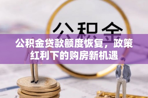 南开公积金贷款额度恢复，政策红利下的购房新机遇