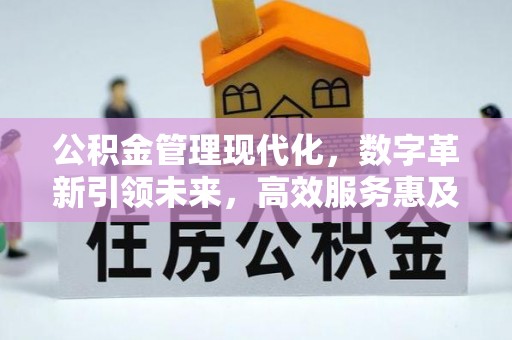 南开公积金管理现代化，数字革新引领未来，高效服务惠及民生