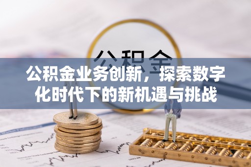 南开公积金业务创新，探索数字化时代下的新机遇与挑战
