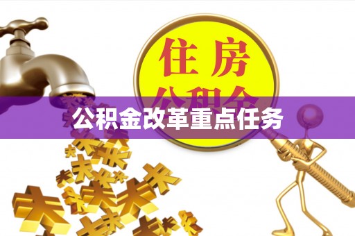南开公积金改革重点任务