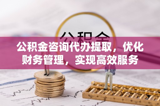 南开公积金咨询代办提取，优化财务管理，实现高效服务