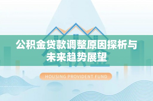 南开公积金贷款调整原因探析与未来趋势展望