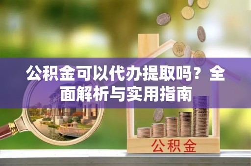 南开公积金可以代办提取吗？全面解析与实用指南