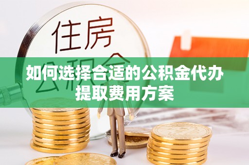 南开如何选择合适的公积金代办提取费用方案