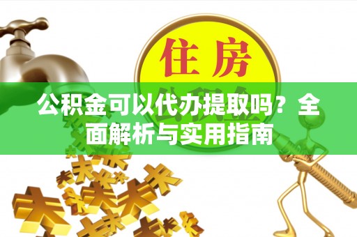 南开公积金可以代办提取吗？全面解析与实用指南